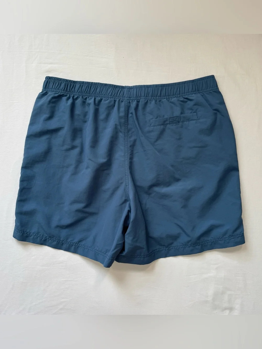 LL Bean Swim Trunk Shorts Men’s Large Blue Pockets Lined Coastal Beach Nautical